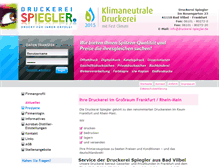 Tablet Screenshot of druckerei-spiegler.de